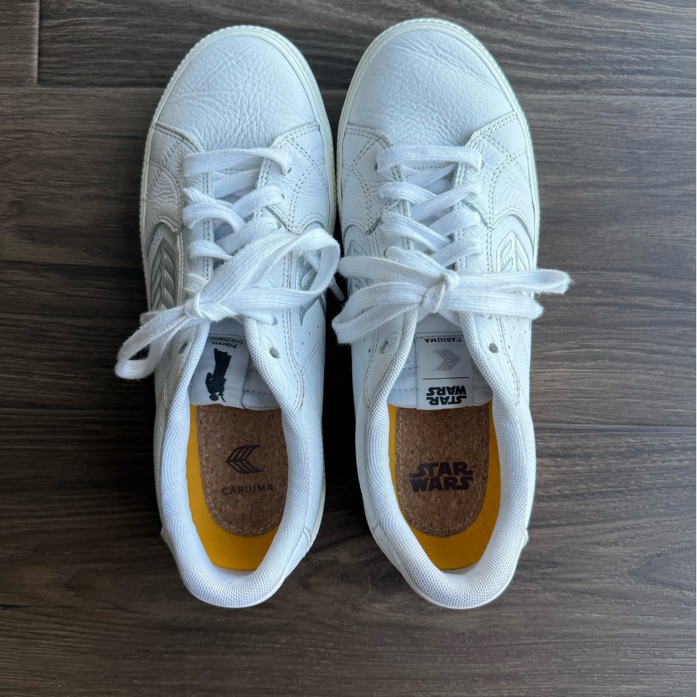Cariuma White High-Top Sneakers Star Wars Limited Edition. Priced to sell!